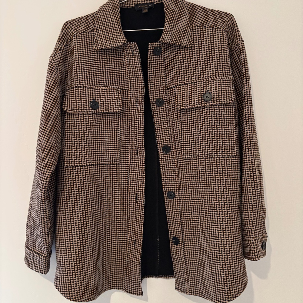 Anthropologie Houndstooth Shacket